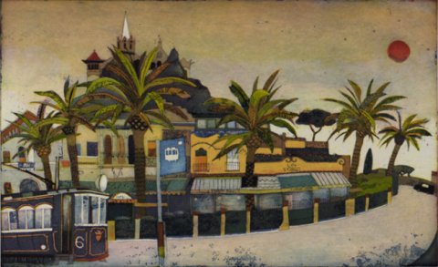 Barcelona, Blaue Strassenbahn