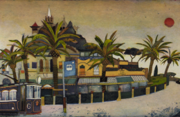 Barcelona, Blaue Strassenbahn